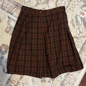 Vintage plaid skirt